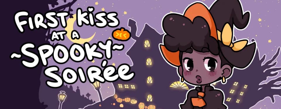 FIRST KISS AT A SPOOKY SOIREE
